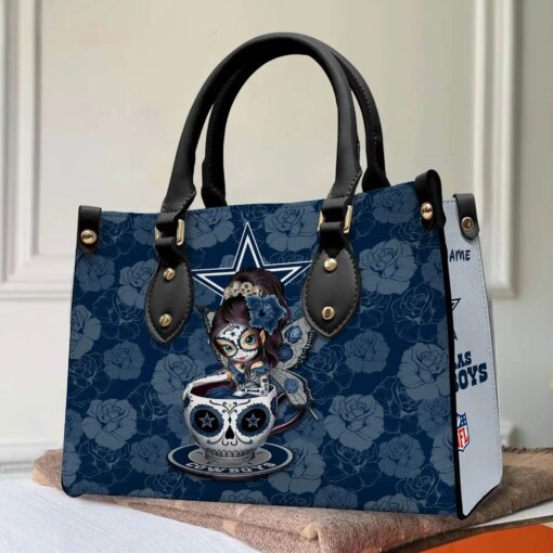 Dallas Cowboys Personalized Leather Hand Bag BB56