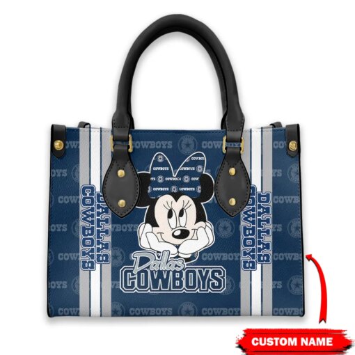 Dallas Cowboys Personalized Leather Hand Bag BBLTHB443