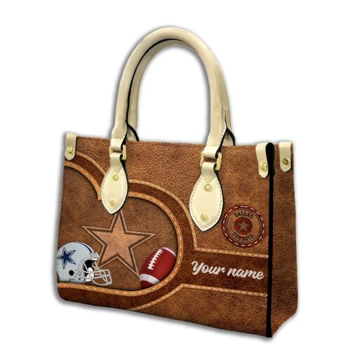 Dallas Cowboys Personalized Leather Hand Bag BBLTHB608