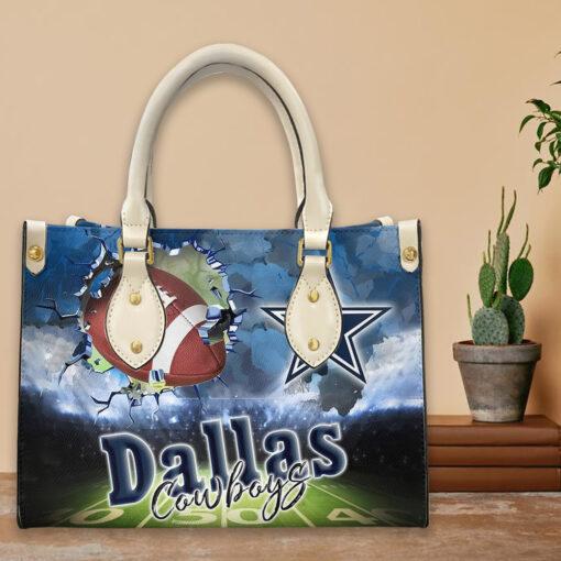 Dallas Cowboys Personalized Leather Hand Bag BBLTHB673