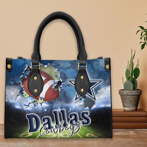 Dallas Cowboys Personalized Leather Hand Bag BBLTHB673