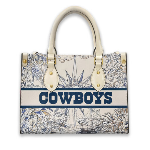 Dallas Cowboys Personalized Leather Hand Bag BBLTHB694