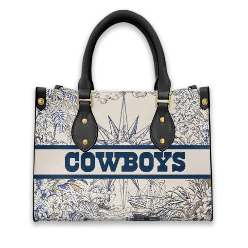 Dallas Cowboys Personalized Leather Hand Bag BBLTHB694