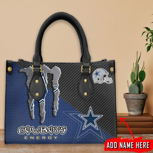 Dallas Cowboys Personalized Leather Hand Bag BBLTHB719