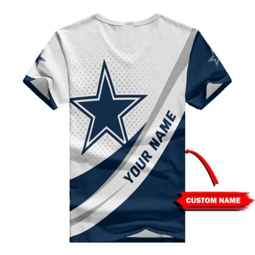 Dallas Cowboys Personalized Summer V-neck Women T-shirt BG315