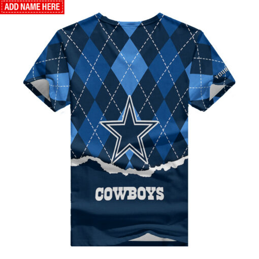 Dallas Cowboys Personalized Summer V-neck Women T-shirt BG358