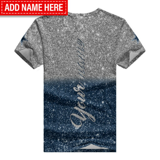 Dallas Cowboys Personalized Summer V-neck Women T-shirt BG36