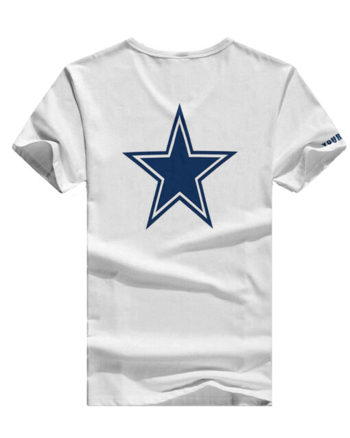 Dallas Cowboys Personalized V-neck Women T-shirt AGC12