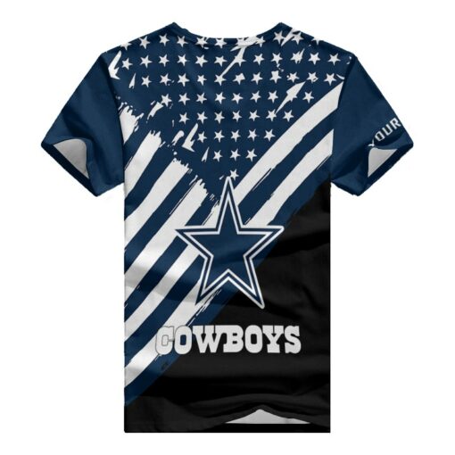 Dallas Cowboys Personalized V-neck Women T-shirt BG478