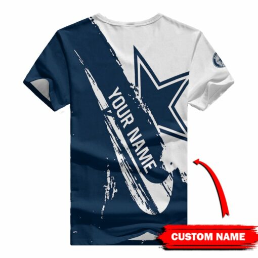 Dallas Cowboys Personalized V-neck Women T-shirt BG539