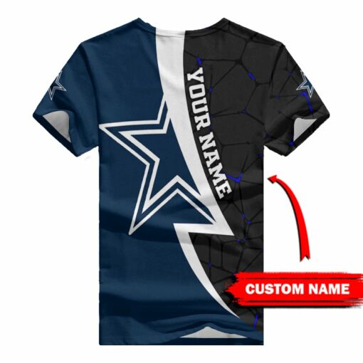 Dallas Cowboys Personalized V-neck Women T-shirt BG549