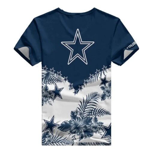 Dallas Cowboys Personalized V-neck Women T-shirt BG600