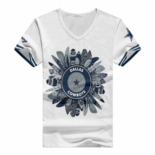 Dallas Cowboys Personalized V-neck Women T-shirt BG625