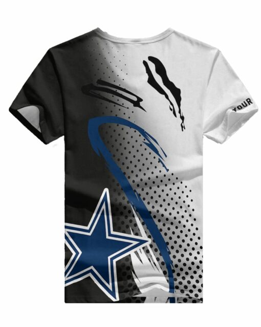 Dallas Cowboys Personalized V-neck Women T-shirt BG633