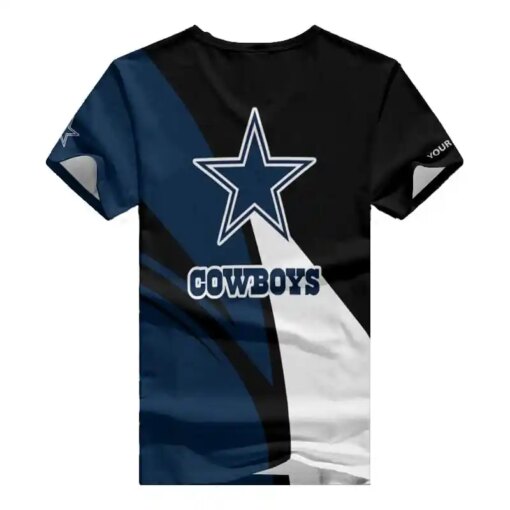 Dallas Cowboys Personalized V-neck Women T-shirt BG655