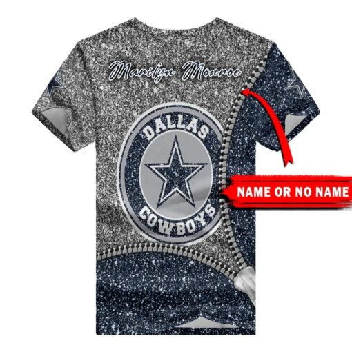 Dallas Cowboys Personalized V-neck Women T-shirt BG672