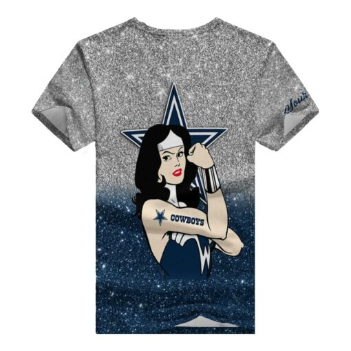 Dallas Cowboys Personalized V-neck Women T-shirt BG762