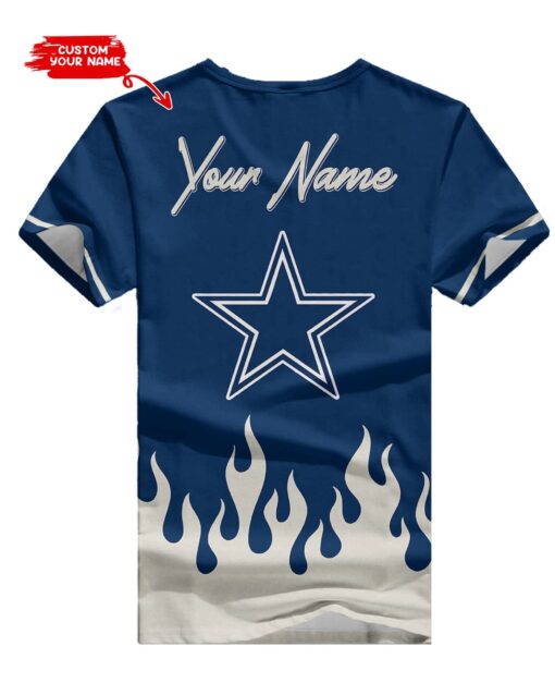 Dallas Cowboys Personalized V-neck Women T-shirt BG767