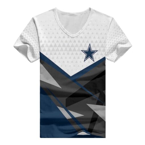 Dallas Cowboys Personalized V-neck Women T-shirt BG774