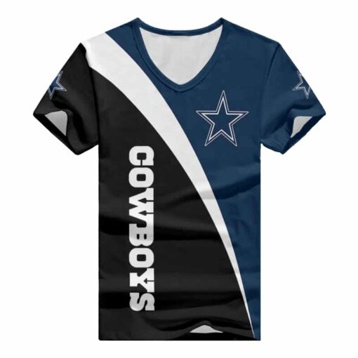 Dallas Cowboys Personalized V-neck Women T-shirt BG801