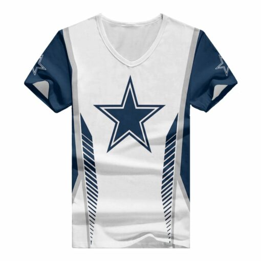 Dallas Cowboys Personalized V-neck Women T-shirt BG860