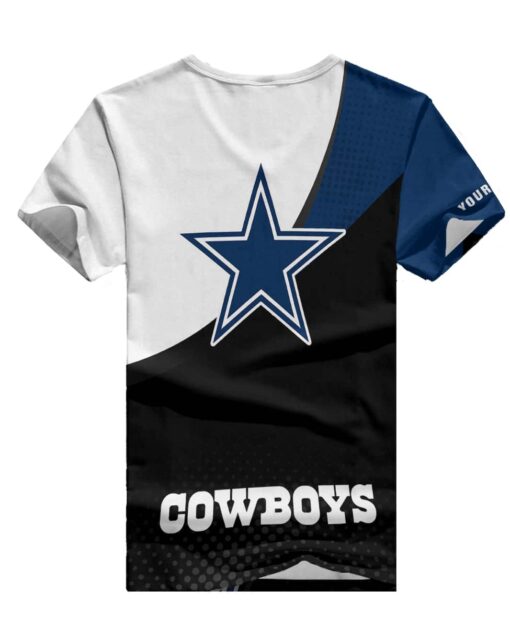 Dallas Cowboys Personalized V-neck Women T-shirt BG892