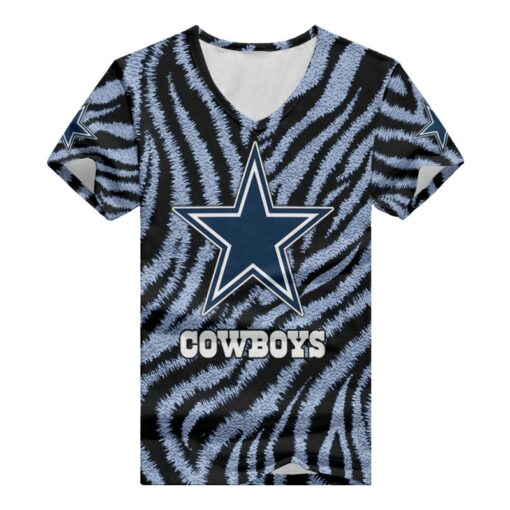 Dallas Cowboys Personalized V-neck Women T-shirt BG960