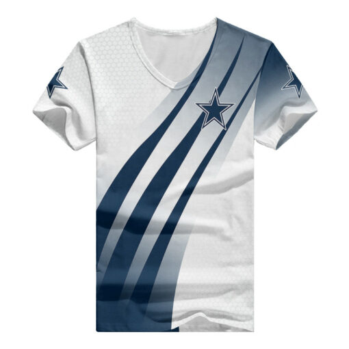 Dallas Cowboys Summer V-neck Women T-shirt BG423