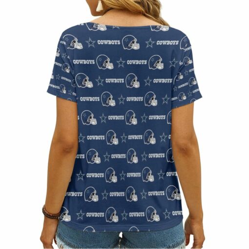 Dallas Cowboys V-neck Women T-shirt