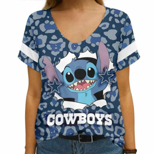 Dallas Cowboys V-neck Women T-shirt