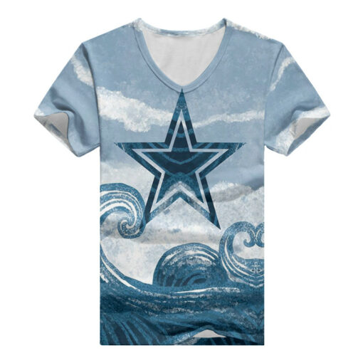 Dallas Cowboys V-neck Women T-shirt BG450