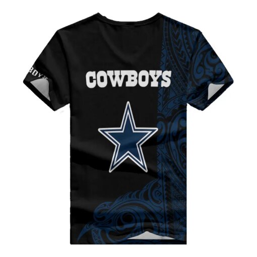 Dallas Cowboys V-neck Women T-shirt BG469