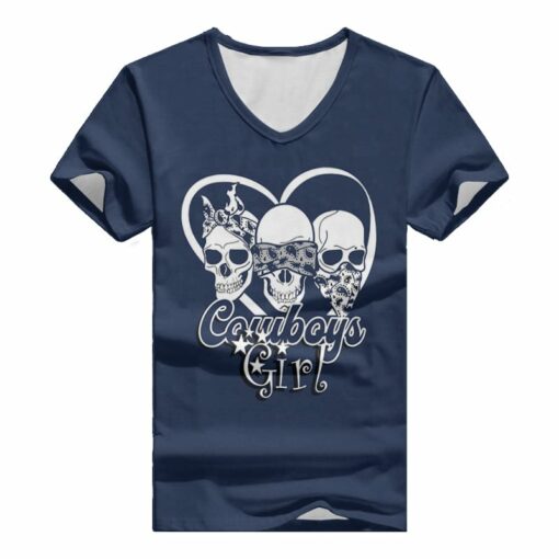 Dallas Cowboys V-neck Women T-shirt BG523