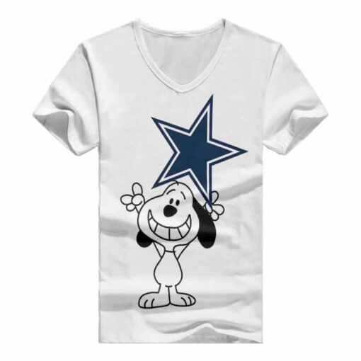 Dallas Cowboys V-neck Women T-shirt BG538