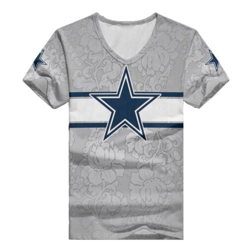 Dallas Cowboys V-neck Women T-shirt BG643