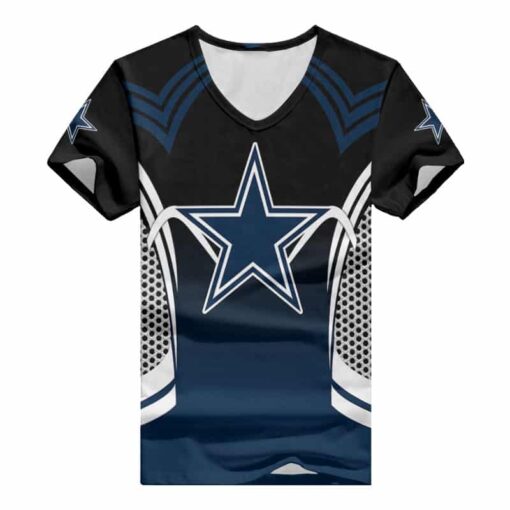 Dallas Cowboys V-neck Women T-shirt BG667