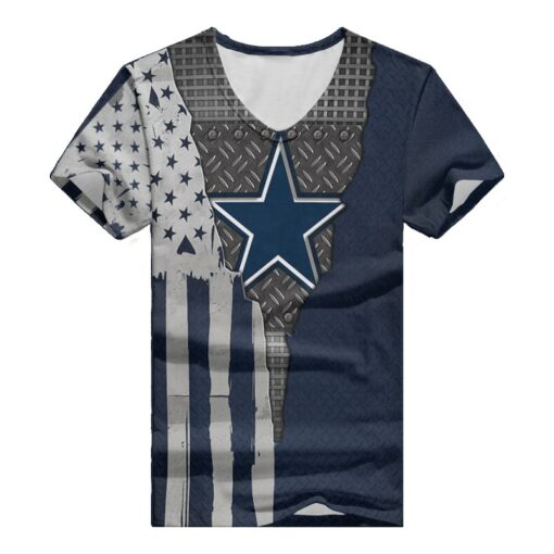 Dallas Cowboys V-neck Women T-shirt BG753