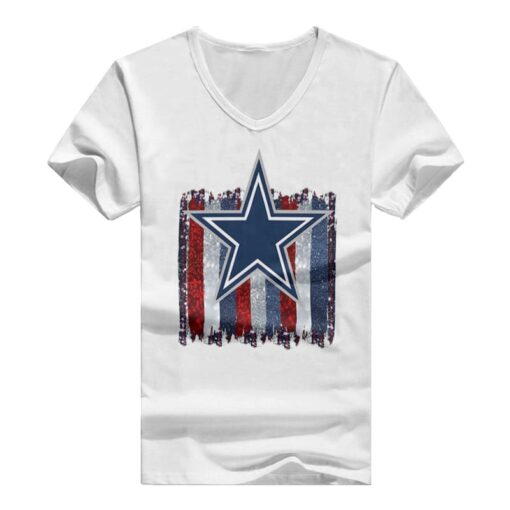 Dallas Cowboys V-neck Women T-shirt BG775