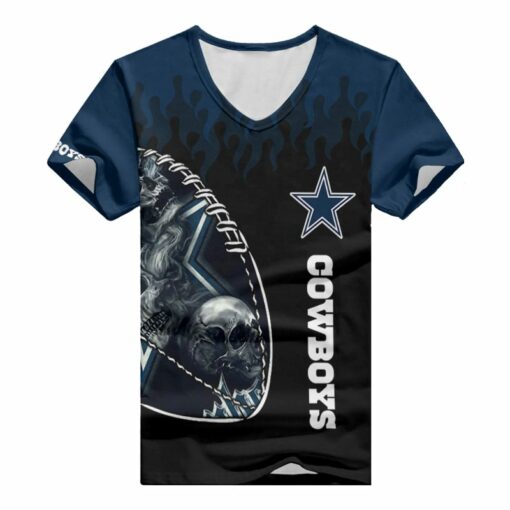 Dallas Cowboys V-neck Women T-shirt BG811