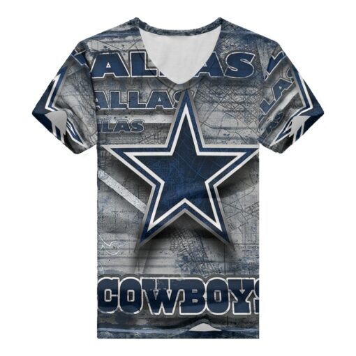 Dallas Cowboys V-neck Women T-shirt BG819