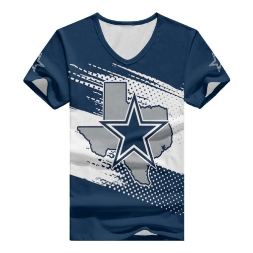 Dallas Cowboys V-neck Women T-shirt BG829