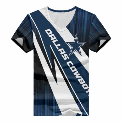 Dallas Cowboys V-neck Women T-shirt BG886