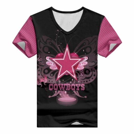 Dallas Cowboys V-neck Women T-shirt BG888