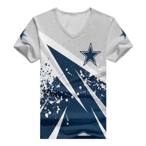 Dallas Cowboys V-neck Women T-shirt BG900