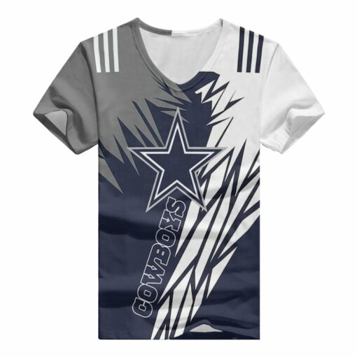 Dallas Cowboys V-neck Women T-shirt BG916