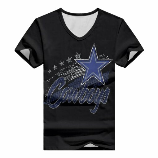 Dallas Cowboys V-neck Women T-shirt BG927