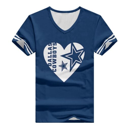 Dallas Cowboys V-neck Women T-shirt BG928