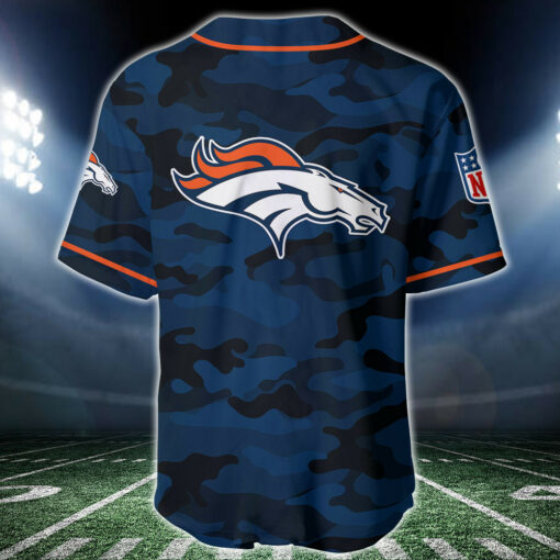 Denver Broncos Personalized Baseball Jersey BG227