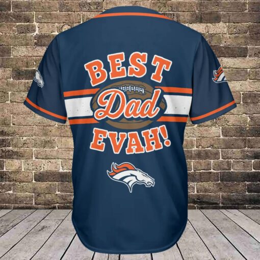 Denver Broncos Personalized Baseball Jersey BG774