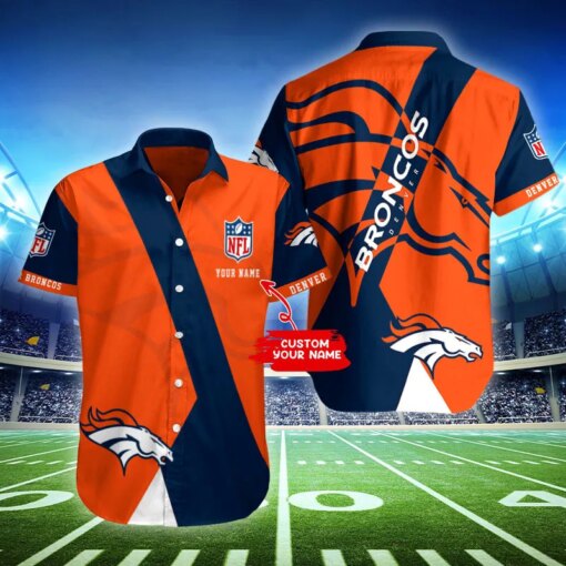 Denver Broncos Personalized Button Shirt BB418